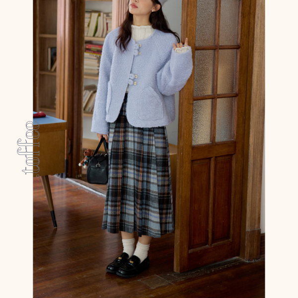 【2color】ハイウエストAラインロングスカート Z00560