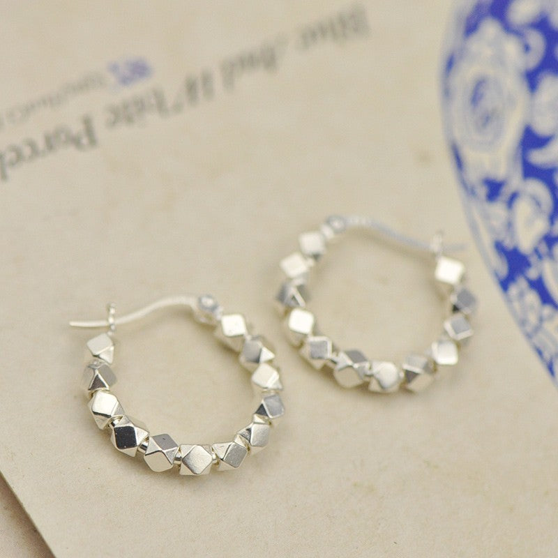 シルバー粒粒ピアス