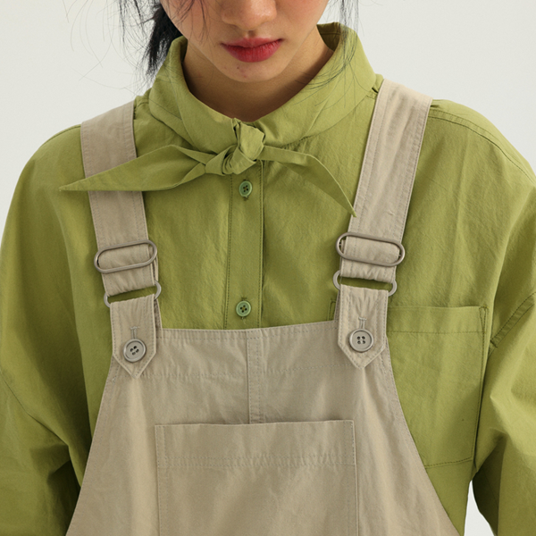 【2color】ラージカラーオーバーサイズコットンシャツ 《Z00726》