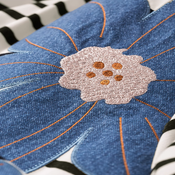 【3pattern】フラワーパッチワークオーバーサイズTシャツ《Z00935》