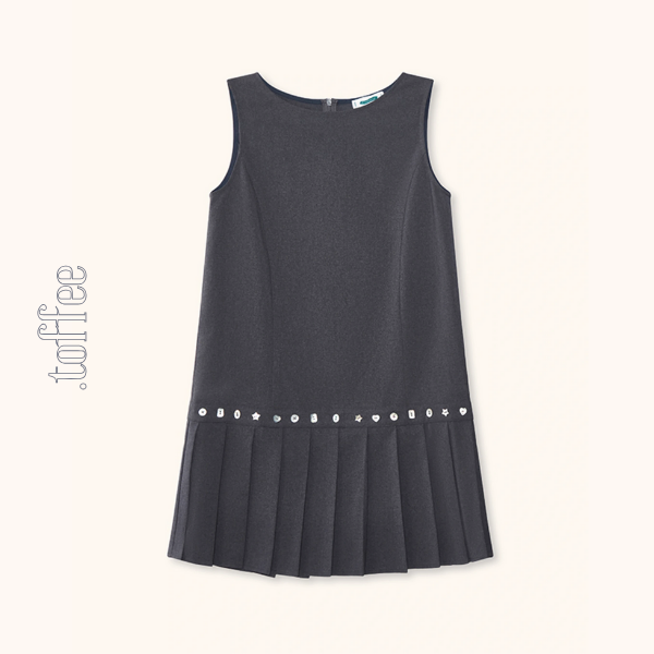 ノースリーブショートプリーツワンピース《Z00875》