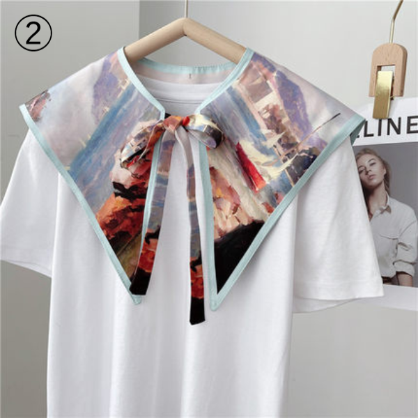 【8color】アーティスティックプリントレトロストール AU-163