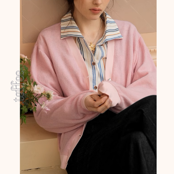 フラワーモチーフクリスタルチェーンネックレス《Z00876》