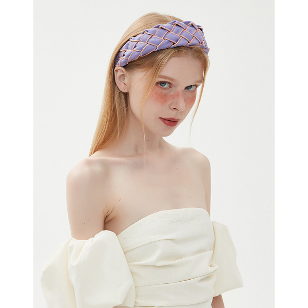 【3pattern】ビーズの装飾入り編み込みカチューシャ Z00038