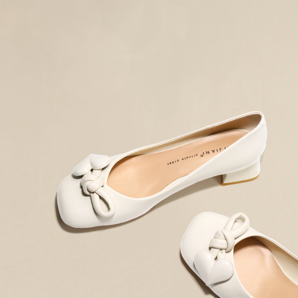 【2color】ハートノットパンプス X-041