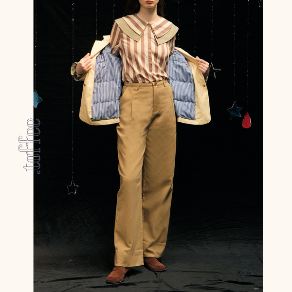 ストライプライニングテーラードジャケット 《Z00756》