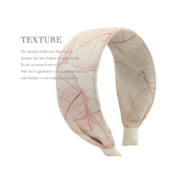 リーフプリントワイドカチューシャ X-101