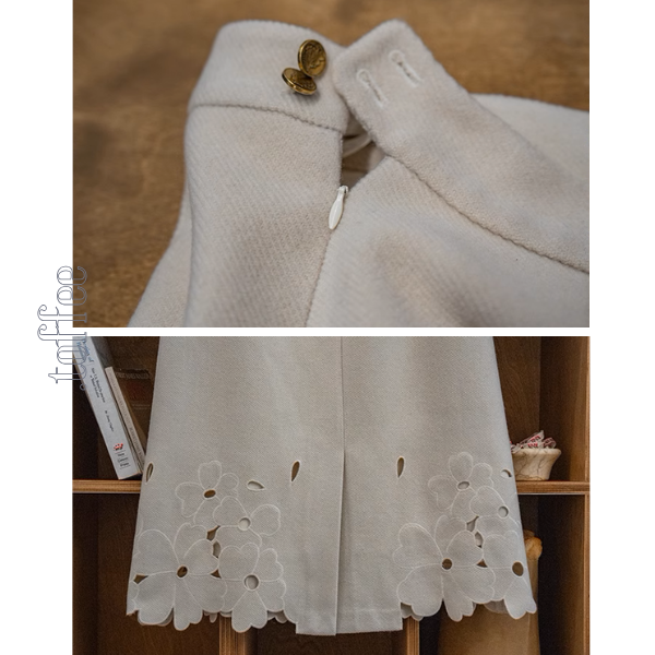 【2color】花柄レースAラインミディ丈スカート《Z00859》