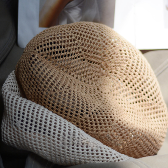 【2color】メッシュベレー帽 Z00399