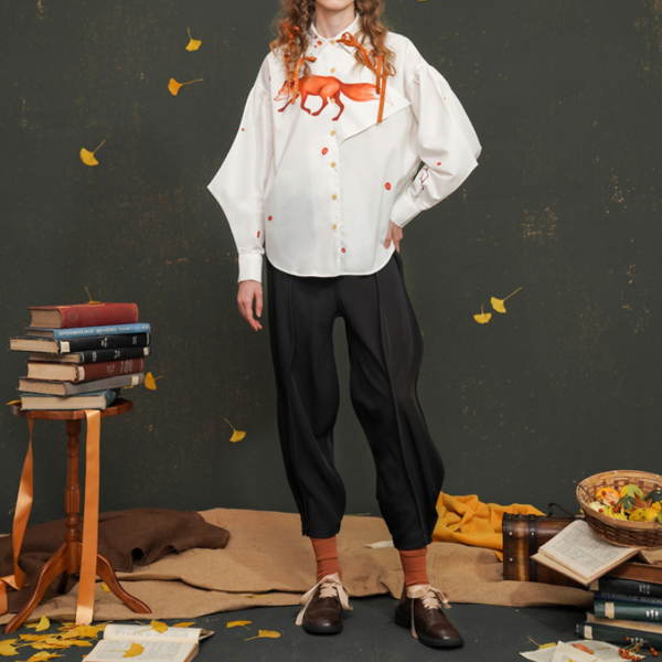 【2color】リブヘムセンタープレスパンツ AU-468