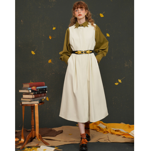 【2color】フォックスボタンシャツ w-033