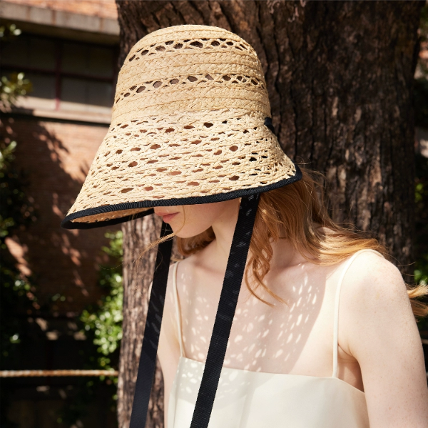 メッシュラフィアハット《Z01022》