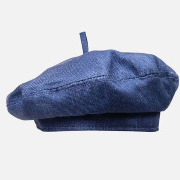 【2color】レトロスタイルデニムカラーベレー帽 AU-035