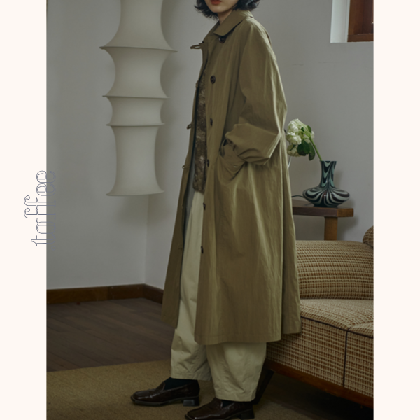 オリーブグリーンロングジャケット Z00524