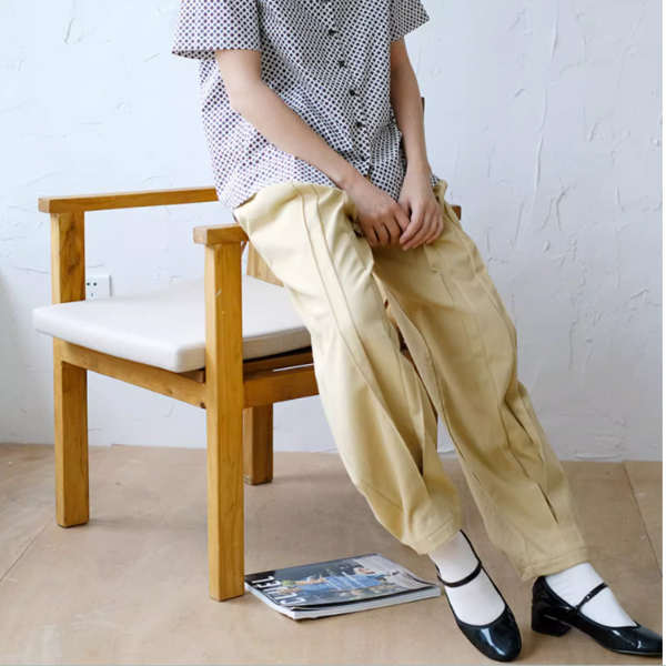 フロントスプリーツストリートパンツ X-264