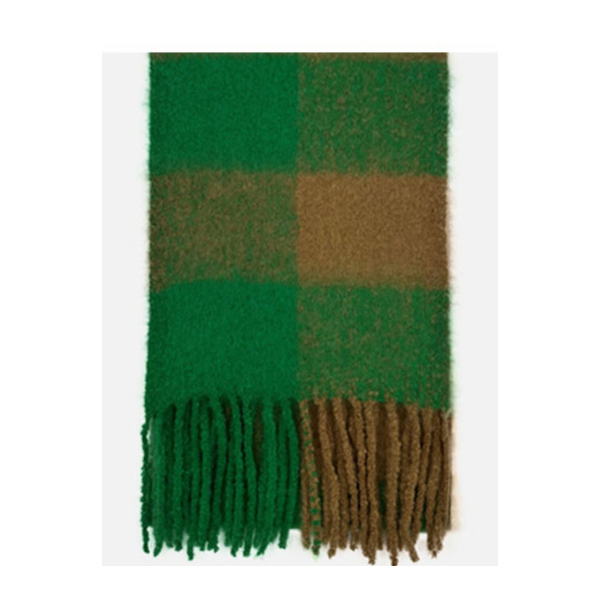 【3color】チェックパターンスーパーロングスカーフ X-453