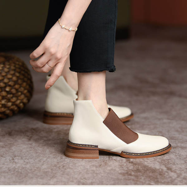 【4Type】カットアウトベリーショートブーツ AU-123