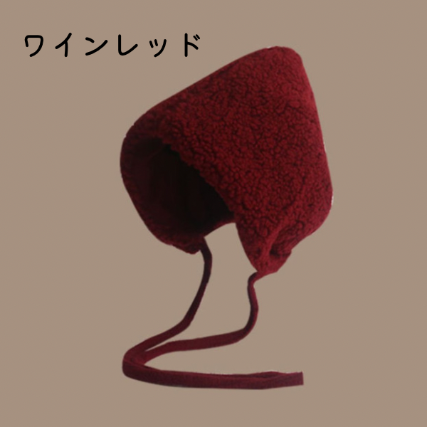 【6color】レースアップボアキャップ X-454