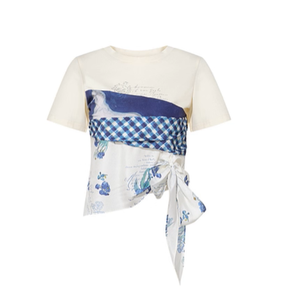 ゴッホと歩くアートTシャツ《Z01059》