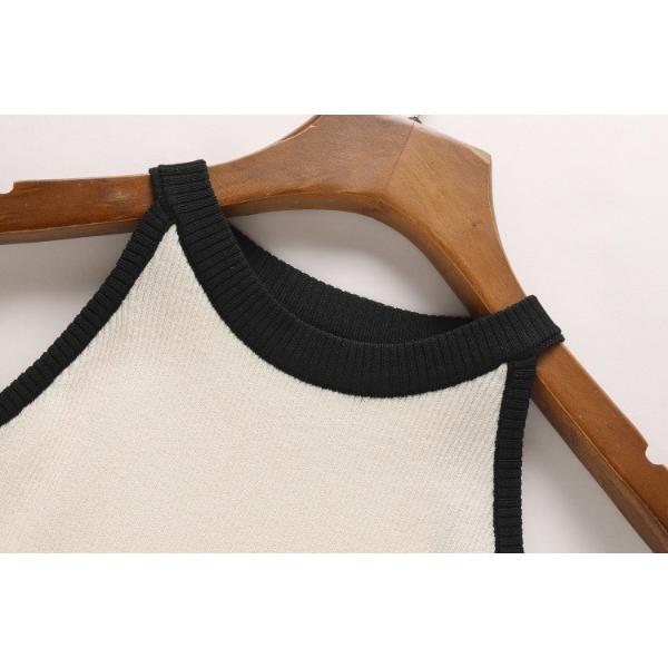 【5color】 ホルターネックニットトップ Z00206