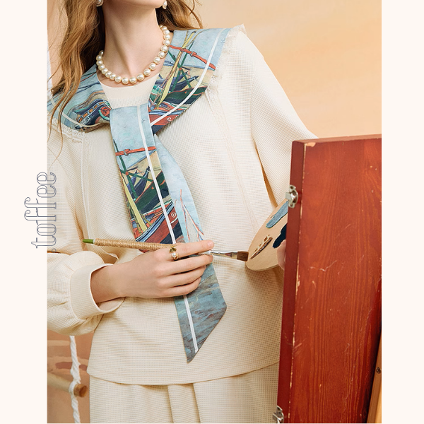 ゴッホの舟と夢の海、セーラーワンピース《Z01149》