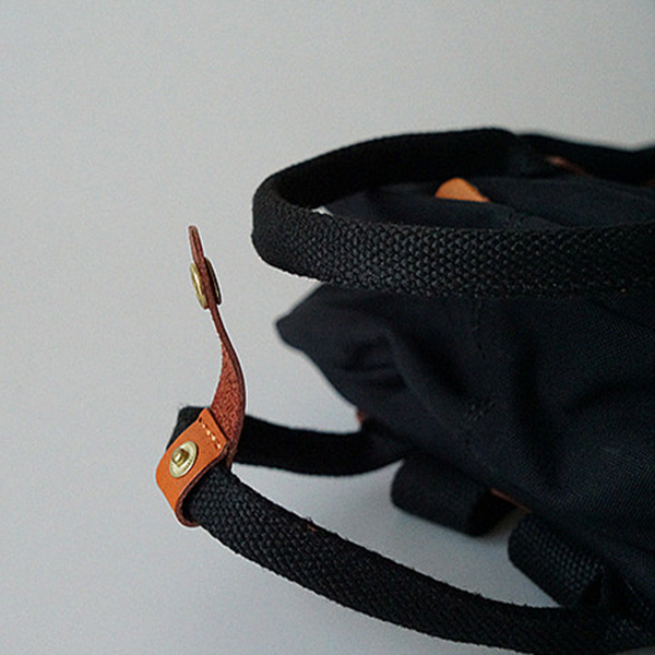 【2color】バイカラーレザーキャンバスバック Z00389