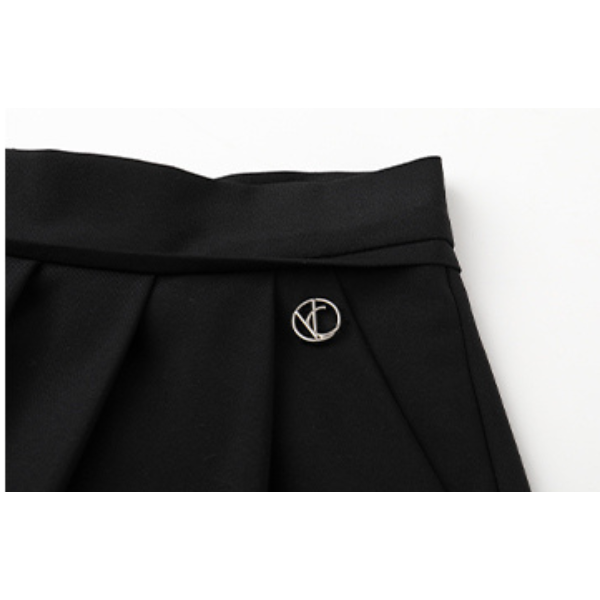 ハイウエストドレープAラインプリーツスカート Z00030