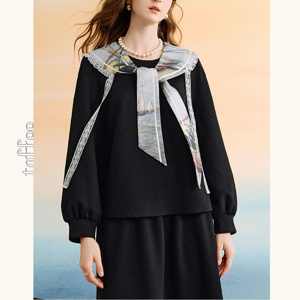 ゴッホの舟と夢の海、セーラーワンピース《Z01149》