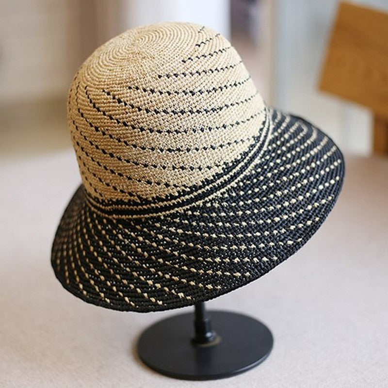 【4color】天然ラフィアの麦わら帽子