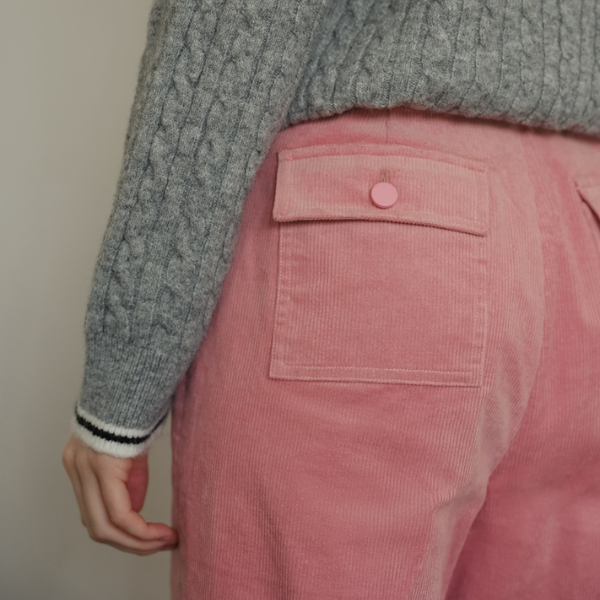 【2color】ワイドレッグコーデュロイパンツ X-509