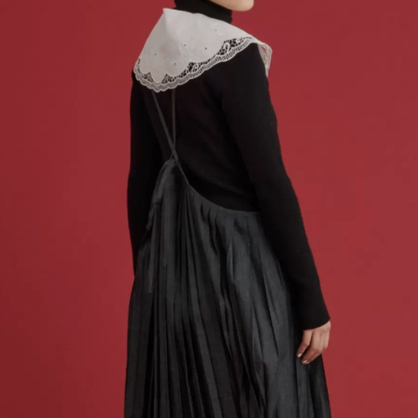 【3color】エレガントレースフェイクラペル AU-374