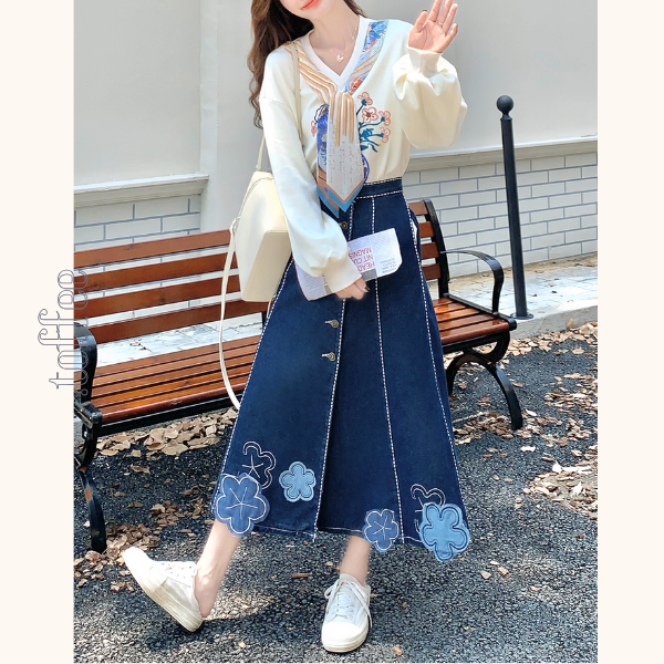 花咲く午後の散歩道セットアップ《Z01155》