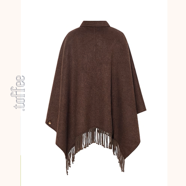 ひまわり刺繍のアートケープコート《Z01128》