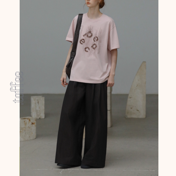 深みブラウンのシックワイドパンツ《Z01087》