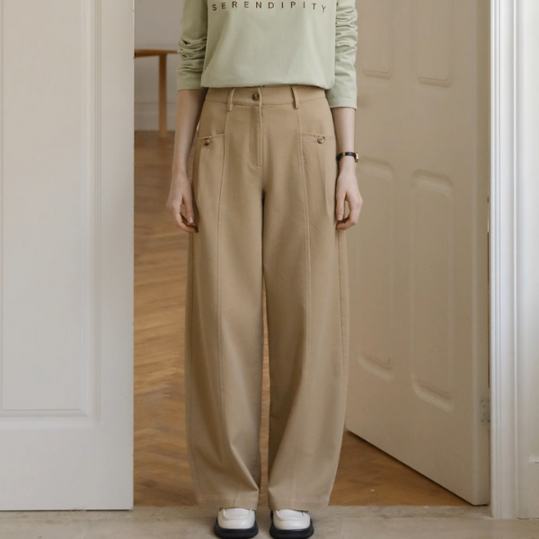 【3color】ハイウエストワイドシミターパンツ Z00890