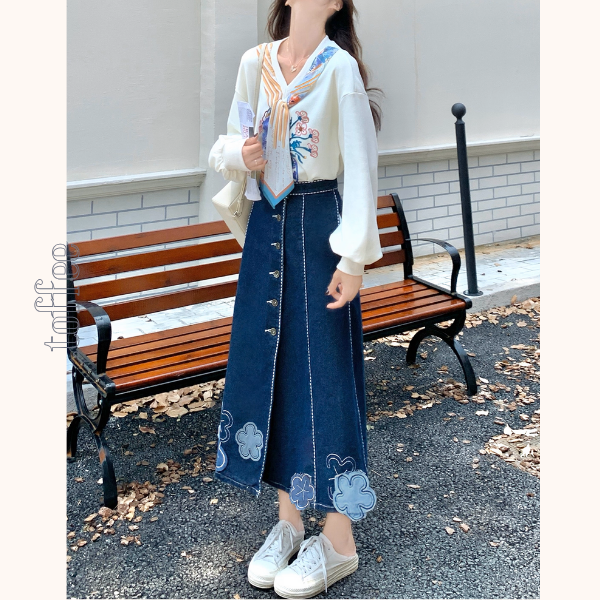 花咲く午後の散歩道セットアップ《Z01155》