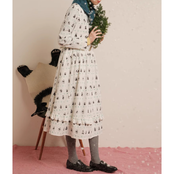 【2pattern】コットンレースワンピース Z00074