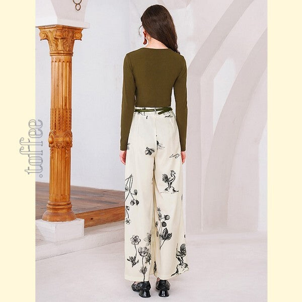 【3color】ニッチなクロスデザイン ボトリングシャツ C0167