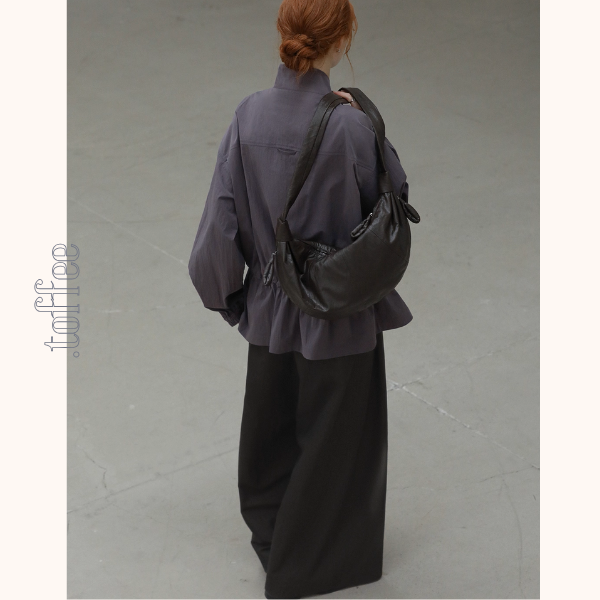 深みブラウンのシックワイドパンツ《Z01087》