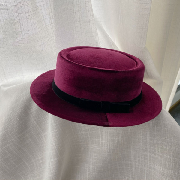 【6color】リボン付きフラットハット Z00060