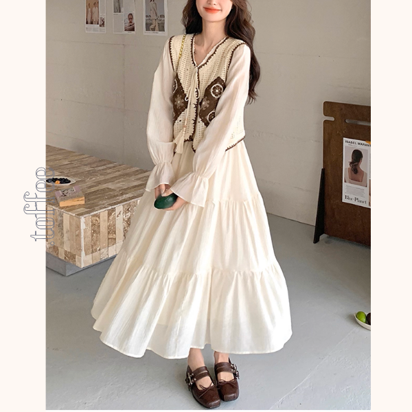 午後の陽だまりとレースの装いセットアップ《Z01150》