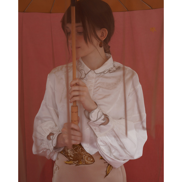 アジアテイストレトロシャツ AU-458