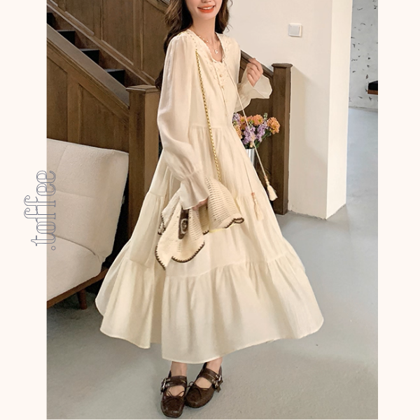 午後の陽だまりとレースの装いセットアップ《Z01150》