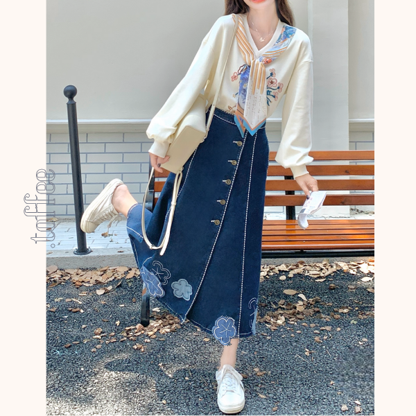 花咲く午後の散歩道セットアップ《Z01155》