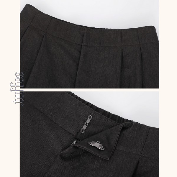 深みブラウンのシックワイドパンツ《Z01087》