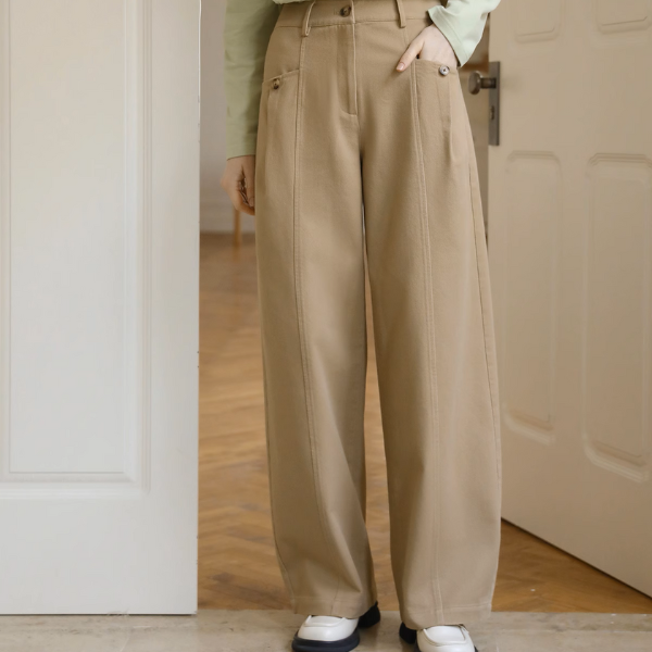 【3color】ハイウエストワイドシミターパンツ Z00890