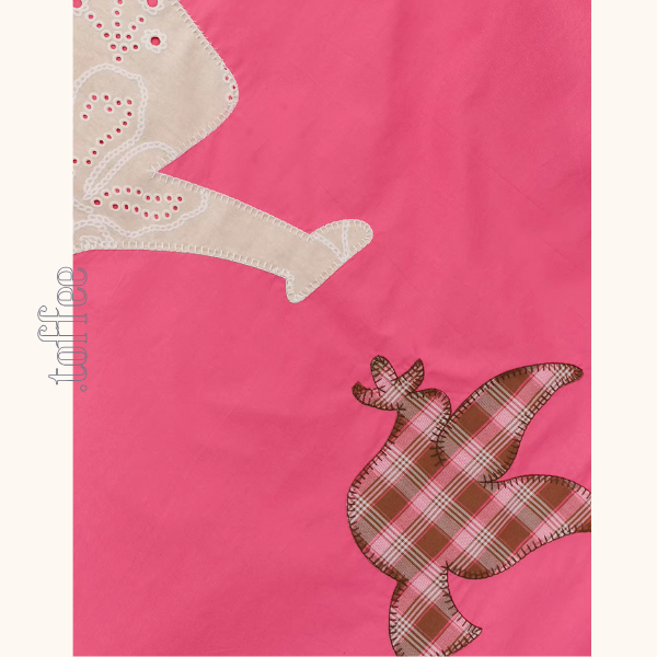 【2color】遊び心アップリケ刺繍スカート《Z01074》