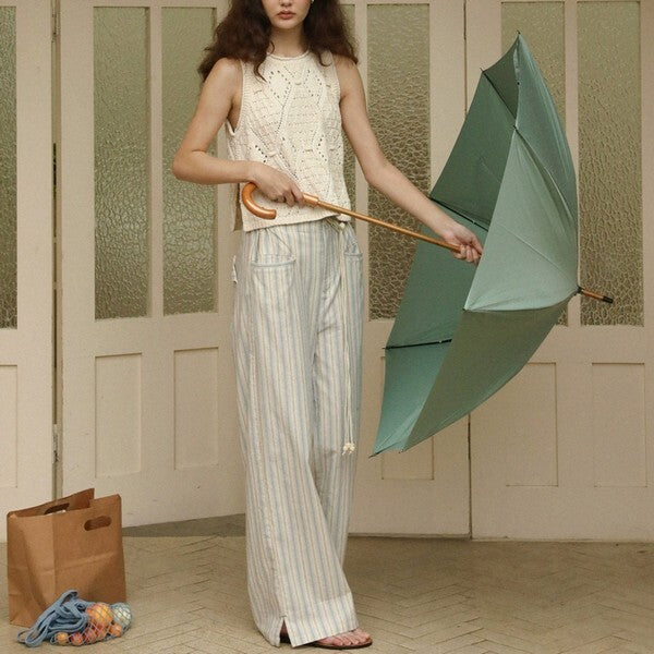 透かし編みノースリーブニットトップ Z00384