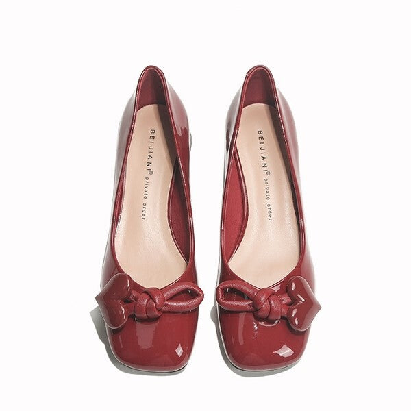 【2color】ハートノットパンプス X-041