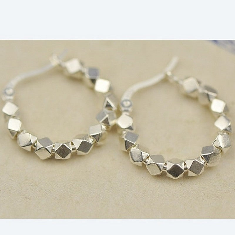 シルバー粒粒ピアス